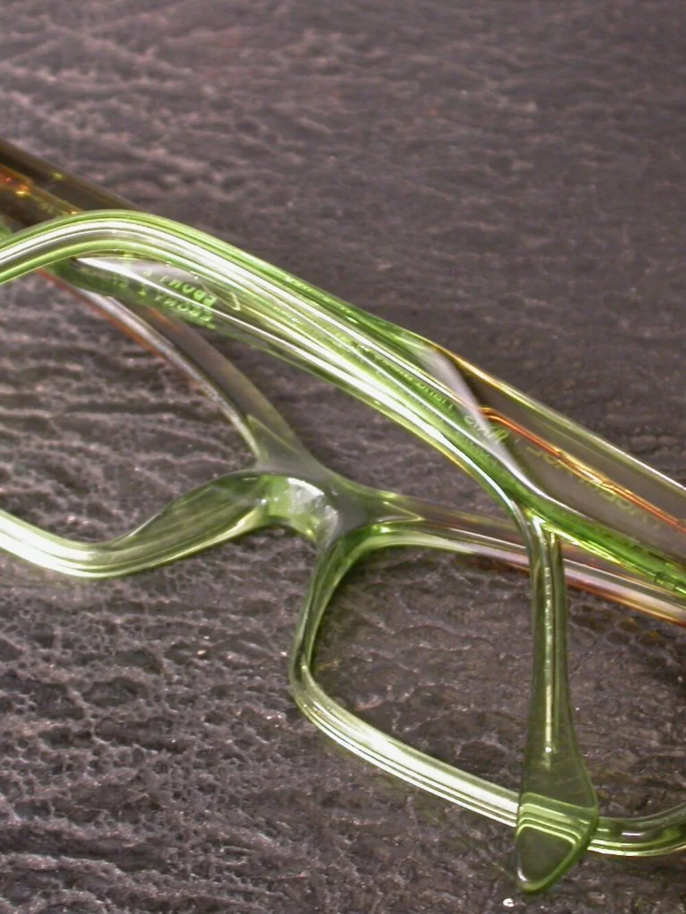 Face A Face Ebony Green Tortoise Stylish Eyeglasses Frames Hand Made in France